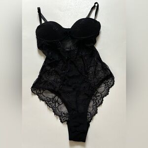 No name brand Black Lace Bodysuit